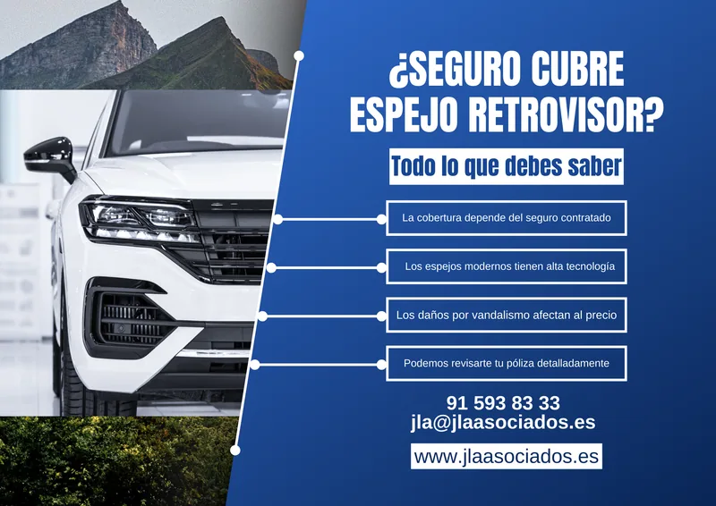 ¿El seguro cubre mi espejo retrovisor? Todo lo que debes saber