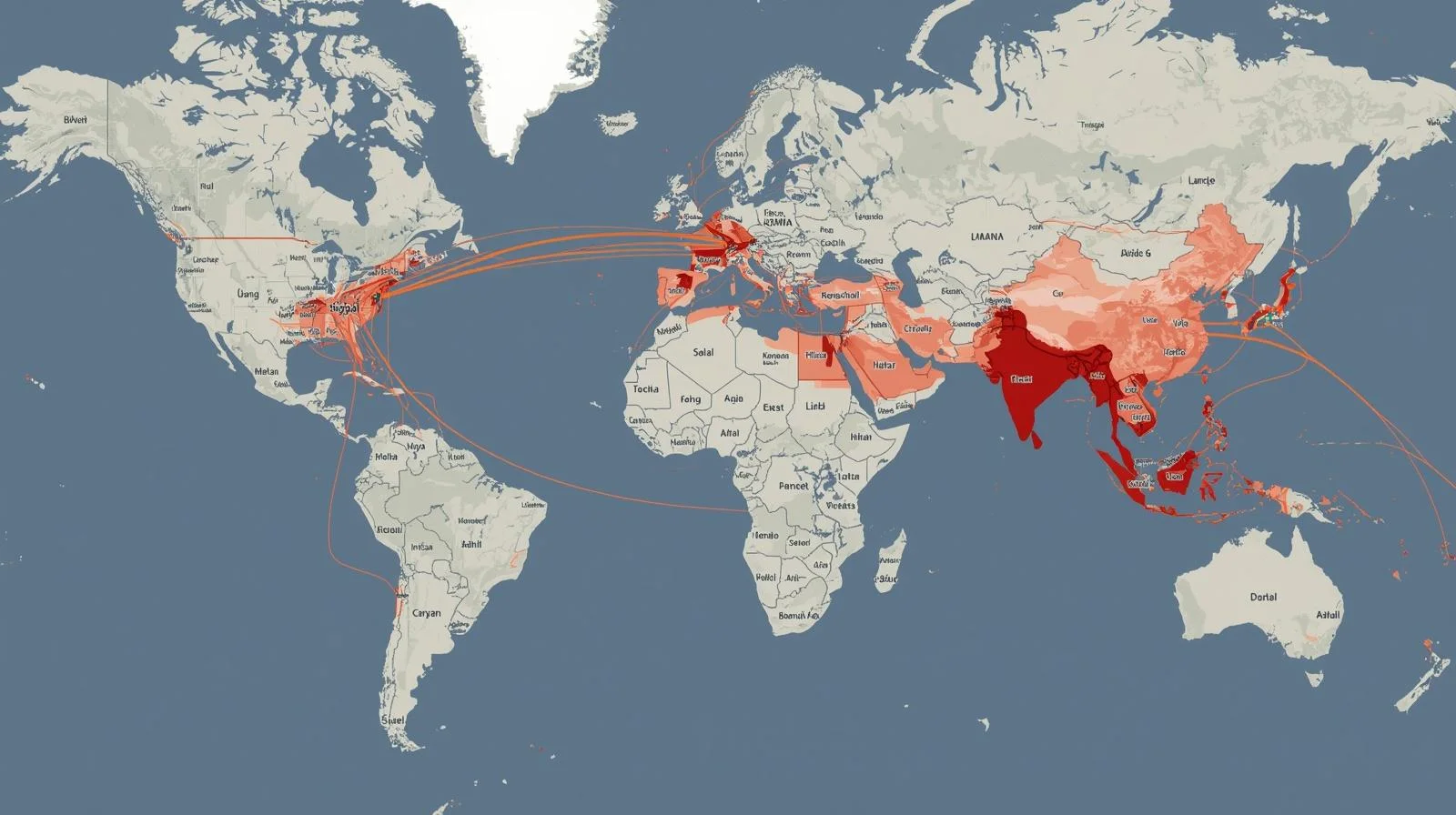 Mapa con zonas de conflicto marcadas y rutas de evacuación señalizadas para viajeros